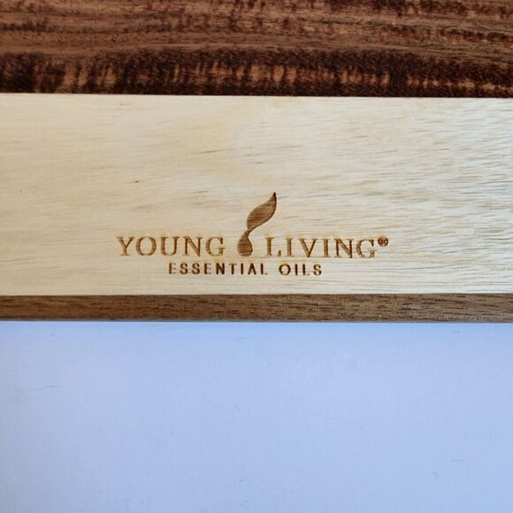 Young Living Charcuterie Board Wood Marble New in Box YL Essential Oils 7"x13" - Picture 3 of 6